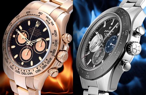 rolex daytona zenith vs inhouse|zenith el primer vs rolex.